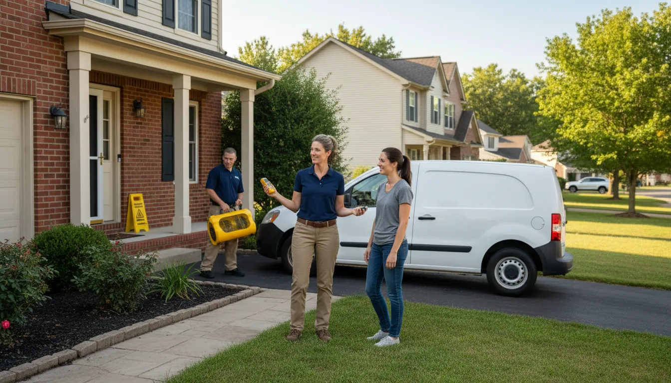 Residential water damage restoration in Windber, PA